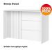 Bancada E Balcao Gourmet 146 cm CE817 Americana Branco Calcare Henn