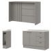 Bancada E Balcao Gourmet 146 cm CE817 Americana Cinza Calcare Henn