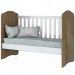 Berço Mini Cama Bala de Menta Rústico/Branco - Móveis Henn
