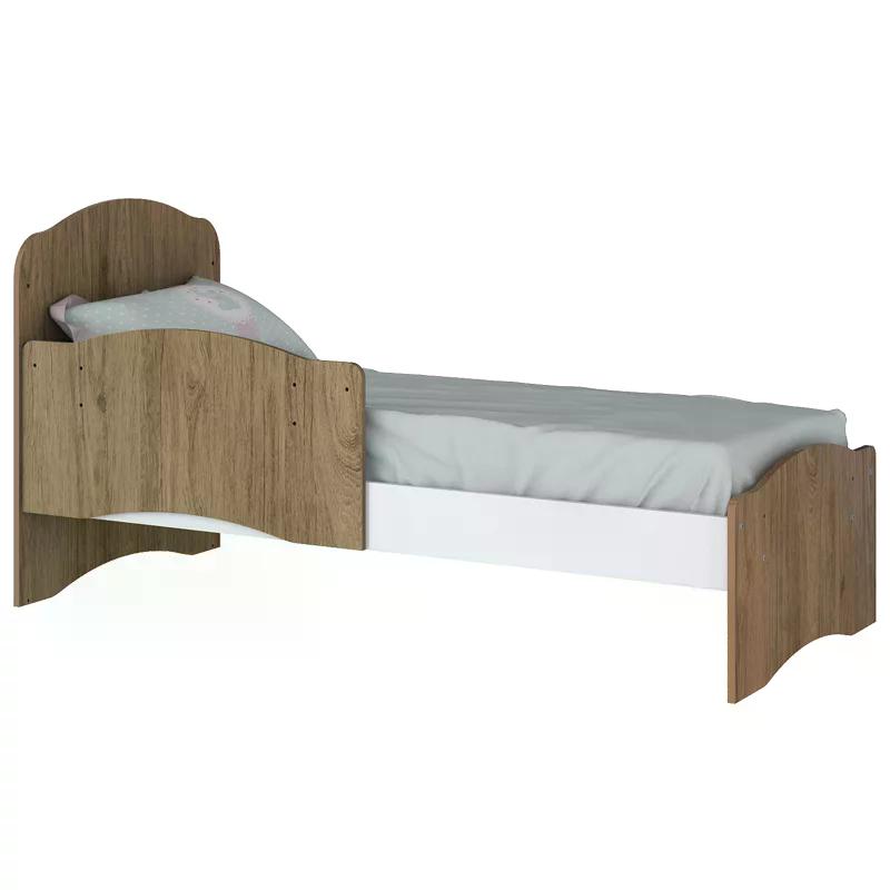 Berço Mini Cama Bala de Menta Rústico/Branco - Móveis Henn