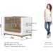 Berço Mini-cama 2 em 1 - Aconchego Branco / Jequitibá HP