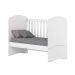 Berço Mini-cama 2 em 1 - Bala de Menta Branco