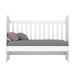 Berço Mini-cama 2 em 1 - Bala de Menta Branco