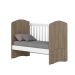 Berço Mini-cama 2 em 1 - Bala de Menta Rústico / Branco
