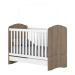 Berço Mini-cama 2 em 1 - Bala de Menta Rústico / Branco