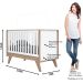 Berço Mini-cama 2 em 1 - Confete Branco / Jequitibá HP
