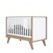 Berço Mini-cama 2 em 1 - Confete Branco / Jequitibá HP