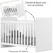 Berço Mini-cama 2 em 1 - Labirinto Branco