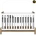 Berço Mini-cama 2 em 1 Ternura Branco / Jequitibá HP
