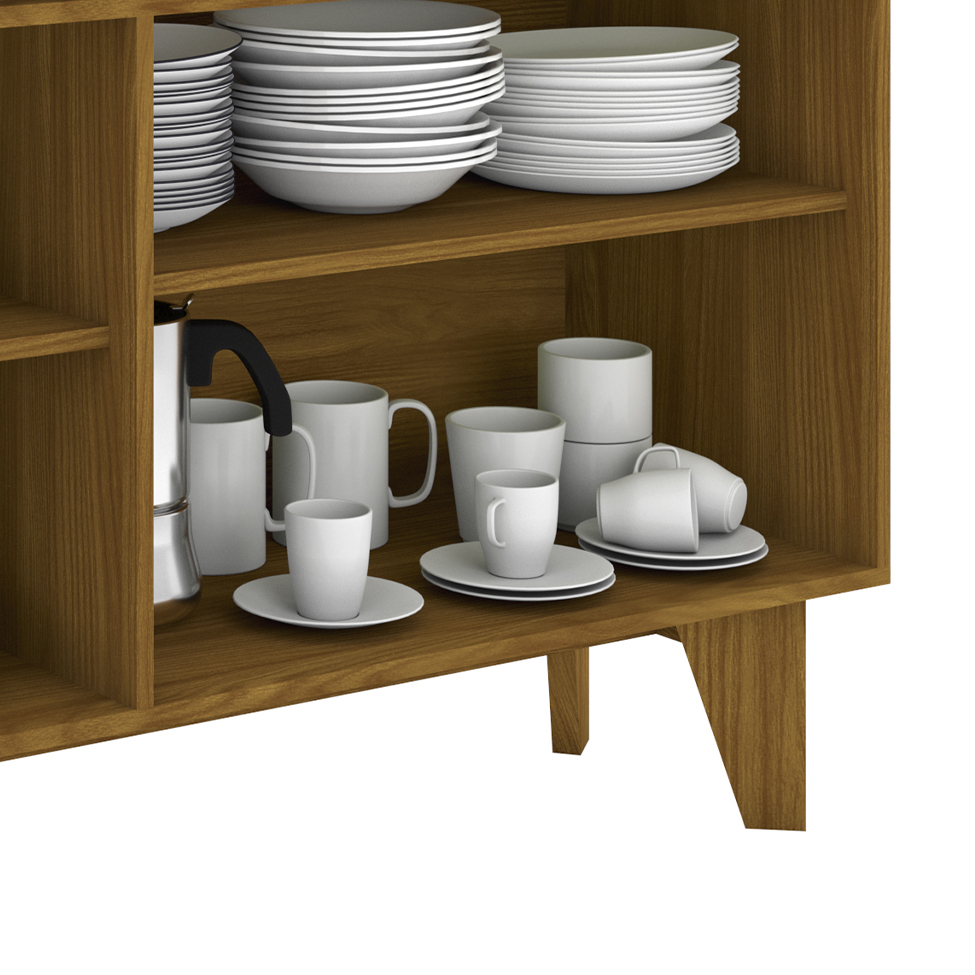 Buffet Âmbar 4 PT Nature e Off White