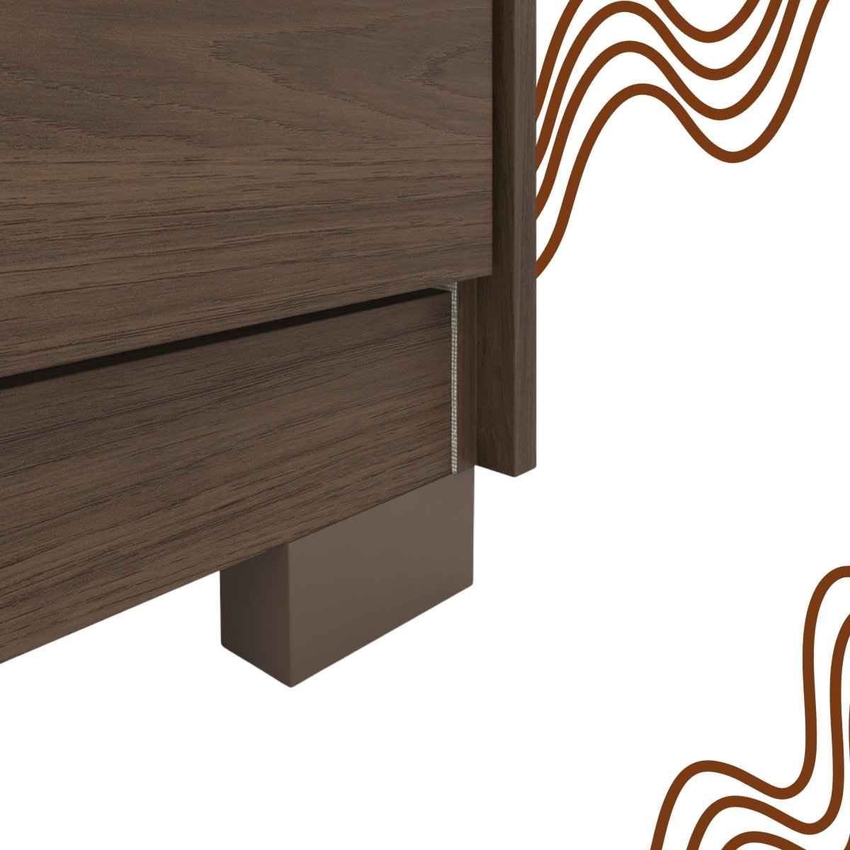 Cômoda 5 Gavetas Chanfradas Andría Castanho HP