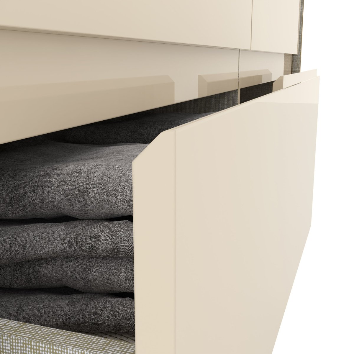 Cômoda 6 Gavetas Chanfradas Ravenna Nature / Off White