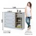Cômoda Americano 01 Porta 04 Gavetas Branco Fosco - Móveis Henn