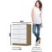 Cômoda Infantil 4 Gavetas - Labirinto Rústico / Branco
