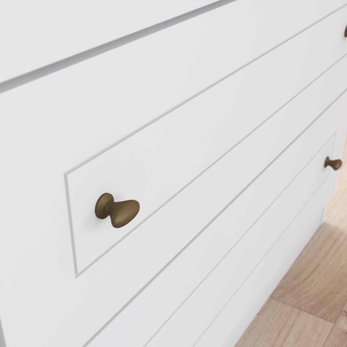 Cômoda com 4 Gavetas e Porta - Americana Branco HP