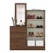 Cômoda com Espelho Liza 2 Portas 3 Gavetas Castanho