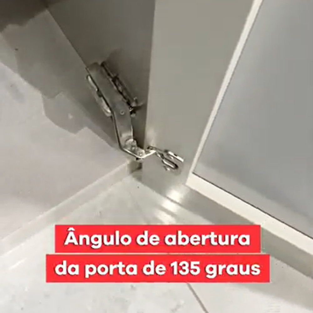 Canto Closet Modulado 2 Portas 241x110 cm Seletto Areia Henn