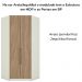 Canto Closet Modulado 2 Portas 241x110 cm Seletto Areia Jequitiba Henn