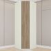 Canto Obliquo Modulado 1 Porta 241x82 cm Seletto Areia Jequitiba Henn