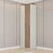 Canto Reto Modulado 1 Porta 241x80 cm Seletto Areia Jequitiba Henn