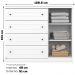 Comoda 1 Porta 4 Gavetas 126 cm Americana Branco Henn