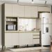 Cozinha Completa 4 Peças Connect  Duna/Cristal com Torre Quente 1 Forno - Móveis Henn