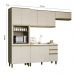 Cozinha Completa 4 Peças Connect  Duna/Cristal com Torre Quente 1 Forno - Móveis Henn