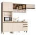 Cozinha Completa 4 Peças Connect Off White com Torre Quente - Móveis Henn