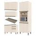 Cozinha Completa 4 Peças Connect com Torre Quente 1 Forno - Móveis Henn  Off White