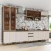 Cozinha Completa 6 Peças Connect Duna/Cristal com Cristaleira - Móveis Henn