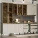 Cozinha Completa 7 Peças Connect Duna/Cristal com Cristaleira - Móveis Henn