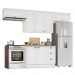 Cozinha Completa Americana 4 Peças Branco - Móveis Henn