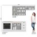 Cozinha Completa Americana 4 Peças com Balcão Forno de Embutir Branco e Tampo Cooktop Calcare - Móveis Henn