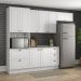 Cozinha Completa Americana 4 Peças com Torre Quente 1 Forno Branco - Móveis Henn