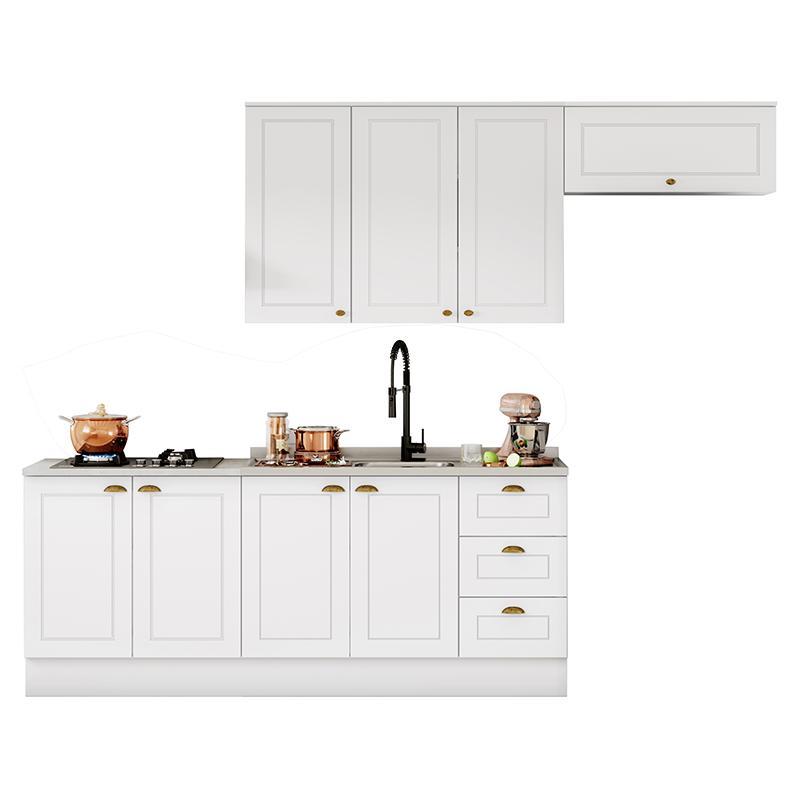 Cozinha Completa Americana 5 Peças sem Vidro Branco - Móveis Henn