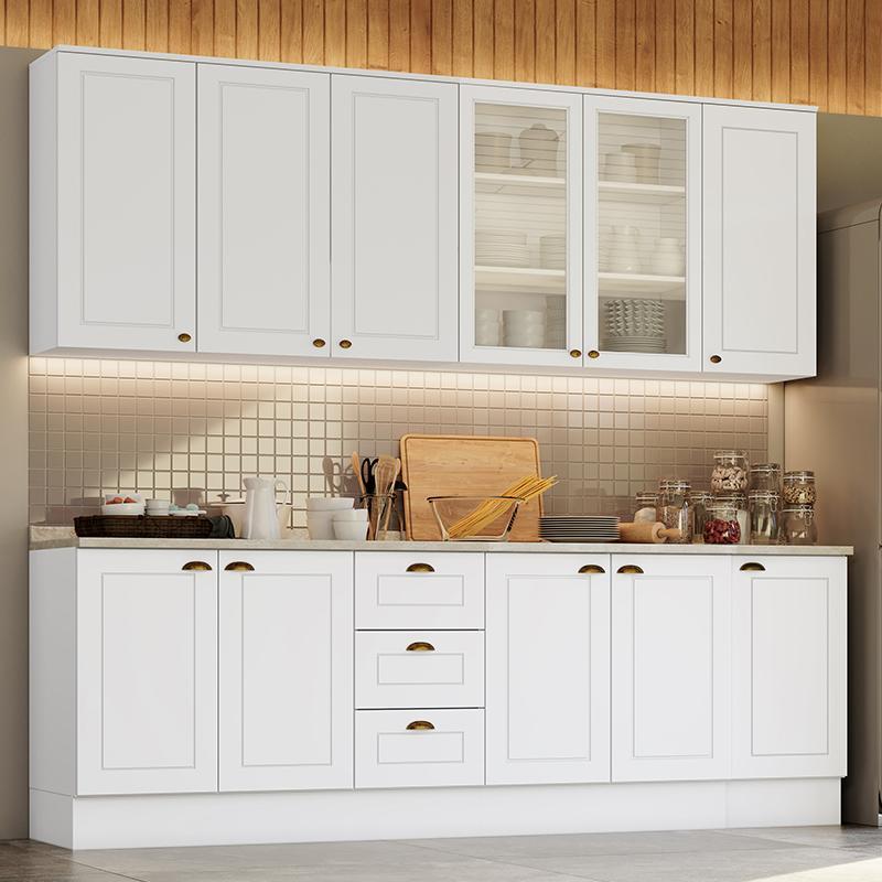 Cozinha Completa Americana 6 Peças Branco com Tampo - Móveis Henn