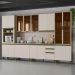 Cozinha Completa Connect 6 Peças Duna/Cristal com Torre Quente 1 Forno e Cristaleira - Móveis Henn