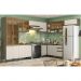 Cozinha Completa de Canto 9 Peças Connect Duna/Cristal com Cristaleira - Móveis Henn