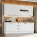 Cozinha Modulada 10 Pecas 240 cm CE792 Americana Branco Calcare Henn