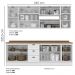 Cozinha Modulada 10 Pecas 240 cm CE792 Americana Branco Nature Henn