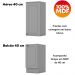 Cozinha Modulada 10 Pecas 240 cm CE792 Americana Cinza Nature Henn