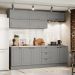 Cozinha Modulada 11 Pecas 240 cm CE381 Americana Cinza Calcare Henn