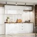 Cozinha Modulada 11 Pecas 240cm CE381 Americana Branco Nature Henn