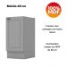 Cozinha Modulada 11 Pecas 240cm CE381 Americana Cinza Nature Henn