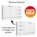 Cozinha Modulada 200 cm CE854 Americana Branco Calcare Henn