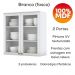Cozinha Modulada 200 cm CE854 Americana Branco Calcare Henn