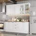 Cozinha Modulada 200 cm CE854 Americana Branco Nature Henn