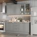 Cozinha Modulada 200 cm CE854 Americana Cinza Calcare Henn