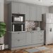 Cozinha Modulada 3 Pecas 192 cm CE759 Americana Cinza Calcare Henn