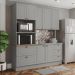 Cozinha Modulada 3 Pecas 192cm CE759 Americana Cinza Nature Henn